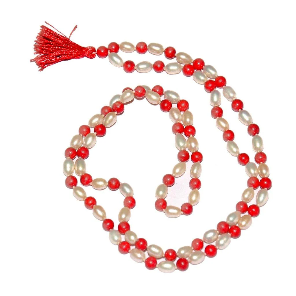 Pearl-Coral Mala